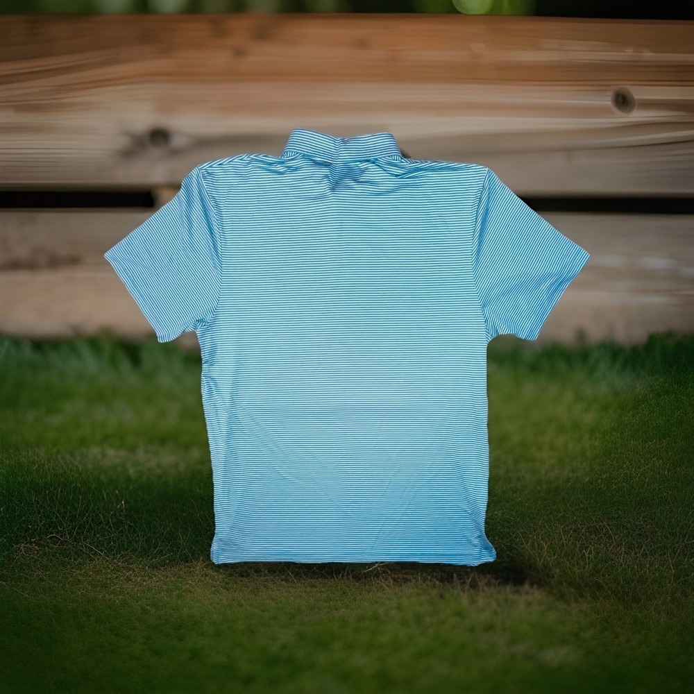 PGA Tour Airflux Golf Polo Shirt Mens‎ XLarge XL Blue Short Sleeve Performance